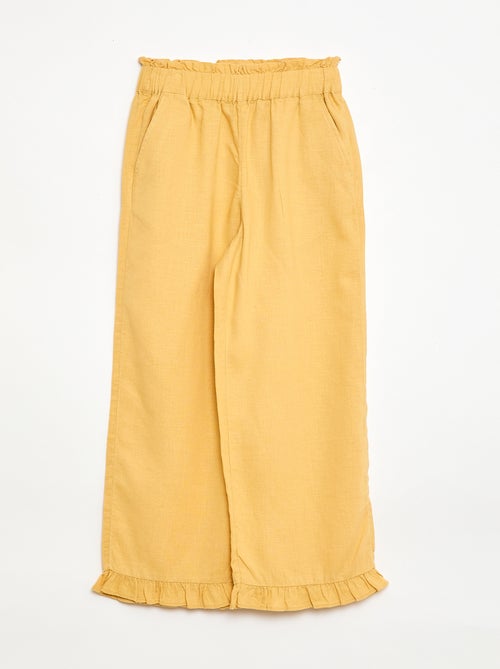 Broek van linnenmix - Kiabi