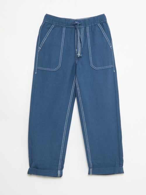 Broek van linnenmix - Kiabi