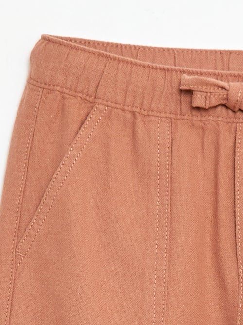 Broek van linnenmix - Kiabi