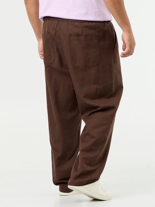 Broek van linnenmix - Kiabi