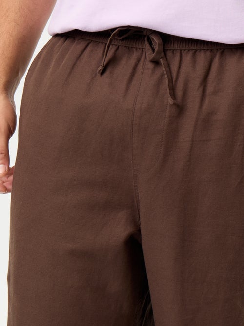 Broek van linnenmix - Kiabi