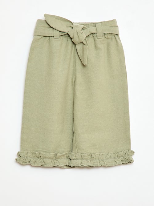 Broek van linnenmix - Kiabi