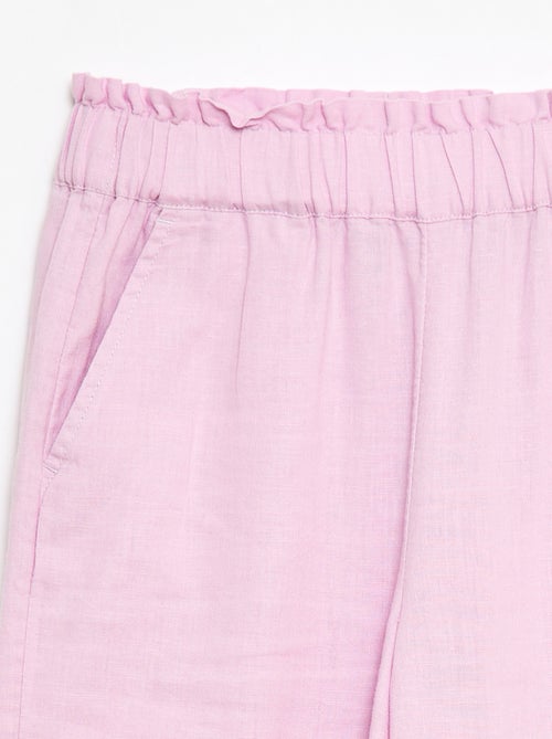 Broek van linnenmix - Kiabi