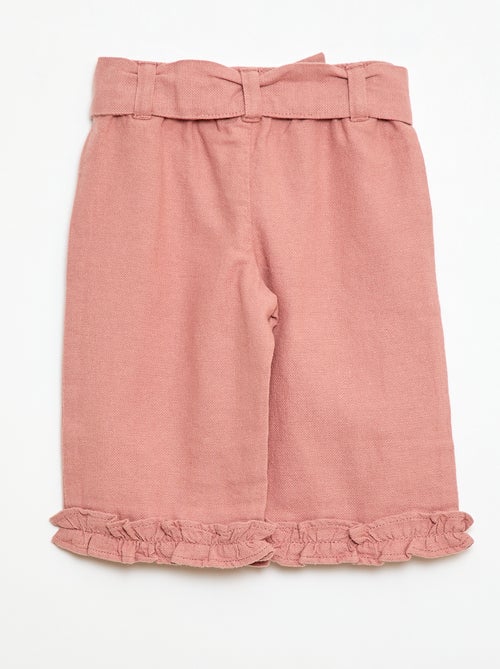 Broek van linnenmix - Kiabi