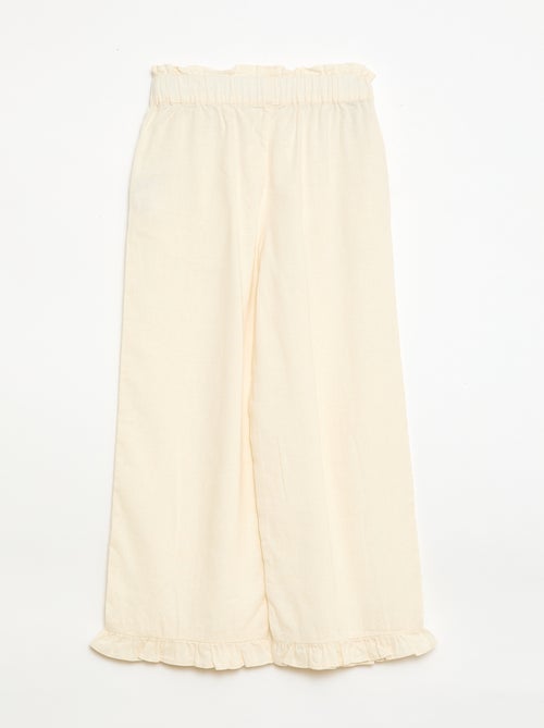Broek van linnenmix - Kiabi