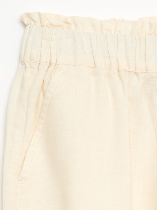 Broek van linnenmix - Kiabi