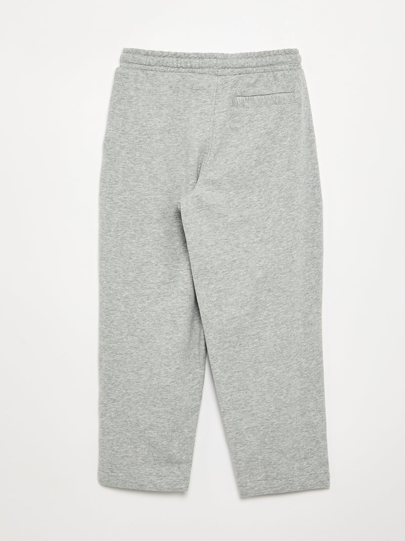 Broek van ongeruwde moltonstof - comfortabele pasvorm Grijs - Kiabi