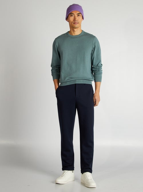 Broek van piquétricot - Kiabi