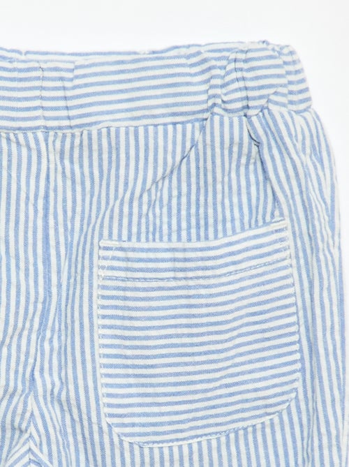 Broek van ribgebreide stof met elastische taille - Kiabi