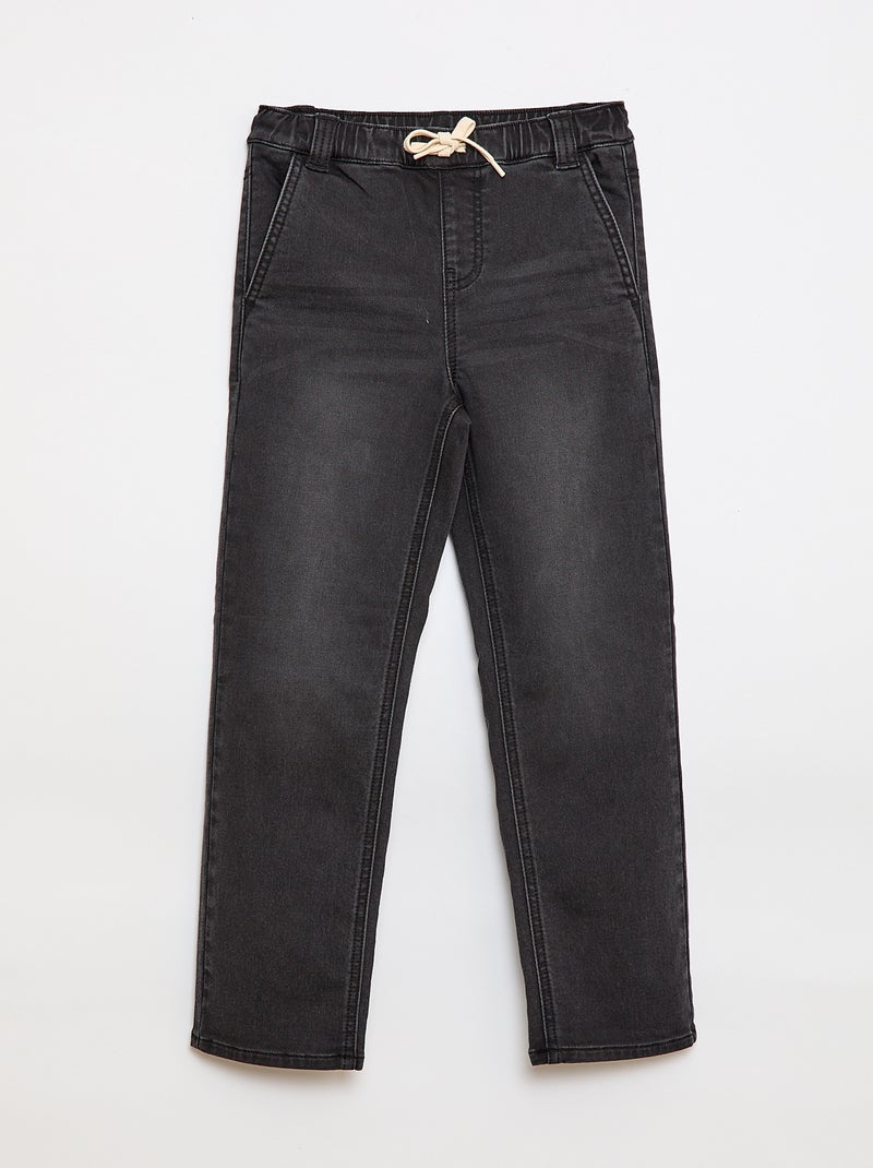 Broek van spijkerstof - So Easy Grijs - Kiabi
