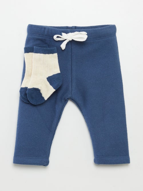 Broek van tricot met sokken - Kiabi