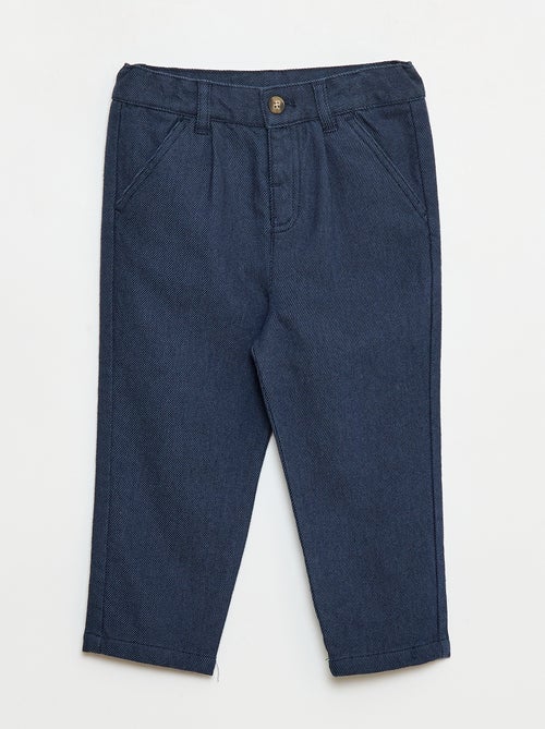 Broek van twill met 2 echte zakken - Kiabi