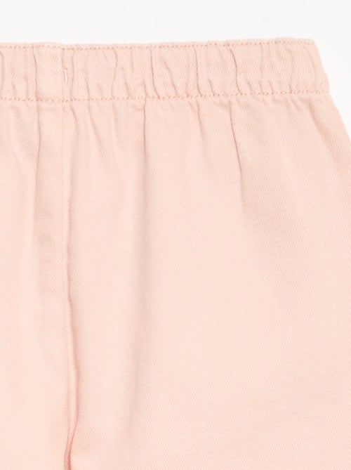 Broek van twill met trekkoordjes - Kiabi