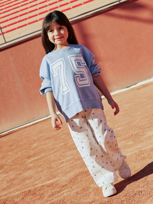 Broek van twill met trekkoordjes - Kiabi