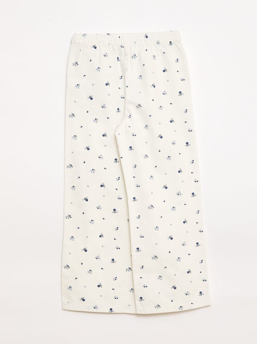 Broek van twill met trekkoordjes - Kiabi