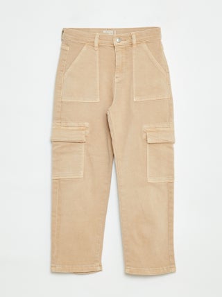 Broek van twill met zakken - Comfortabel model