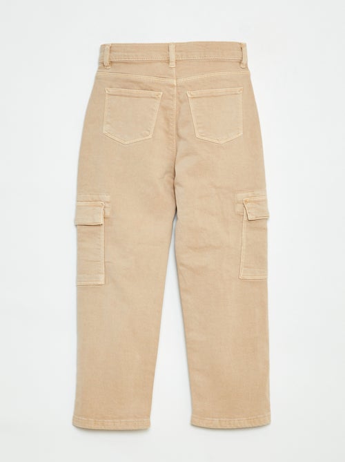 Broek van twill met zakken - Comfortabel model - Kiabi