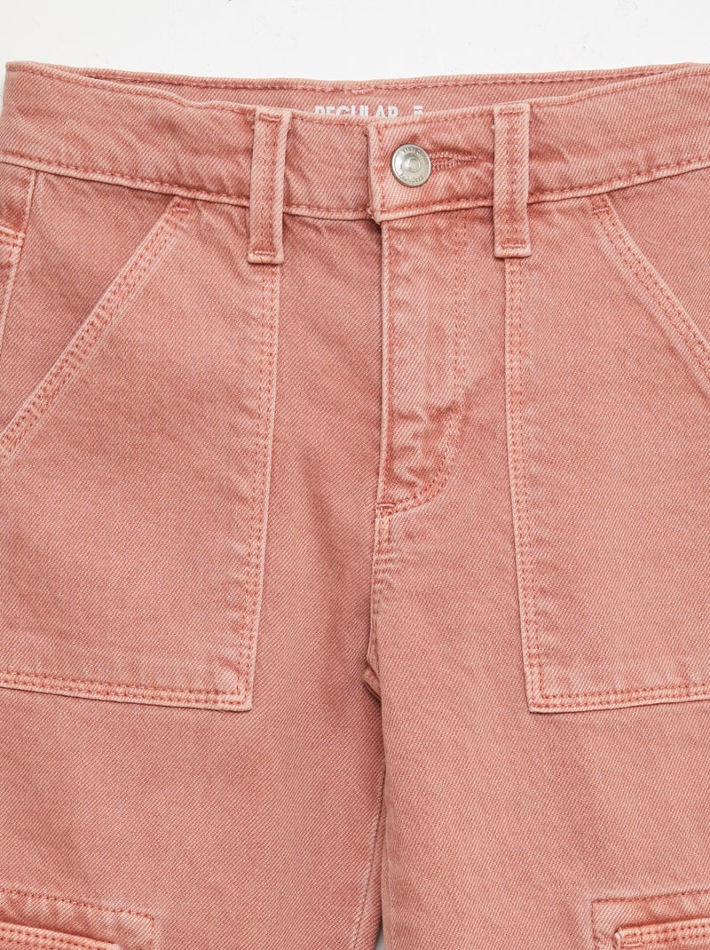 Broek van twill met zakken - Nauwsluitend model ROSE - Kiabi