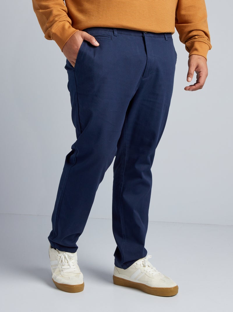 Broek van twill ZWART - Kiabi