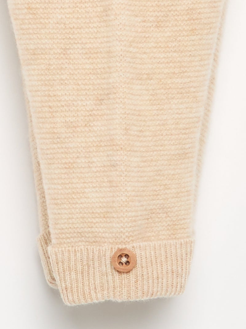 Broek van wol en kasjmier - premium Biege - Kiabi