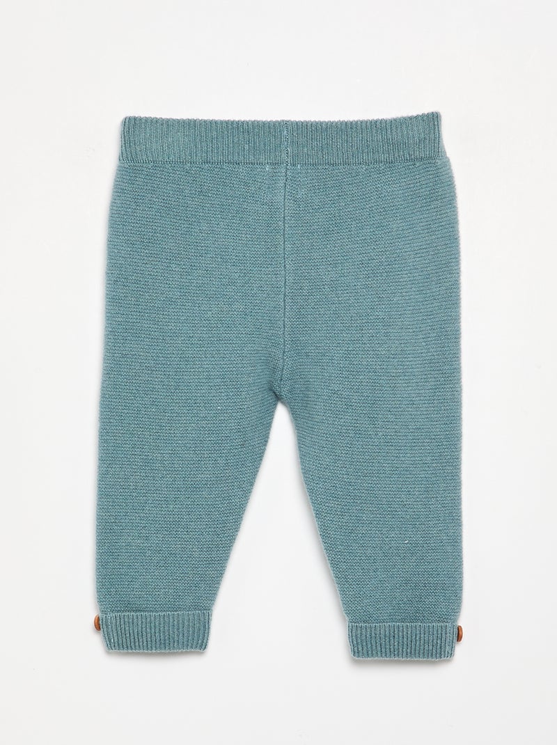 Broek van wol en kasjmier - premium Blauw - Kiabi