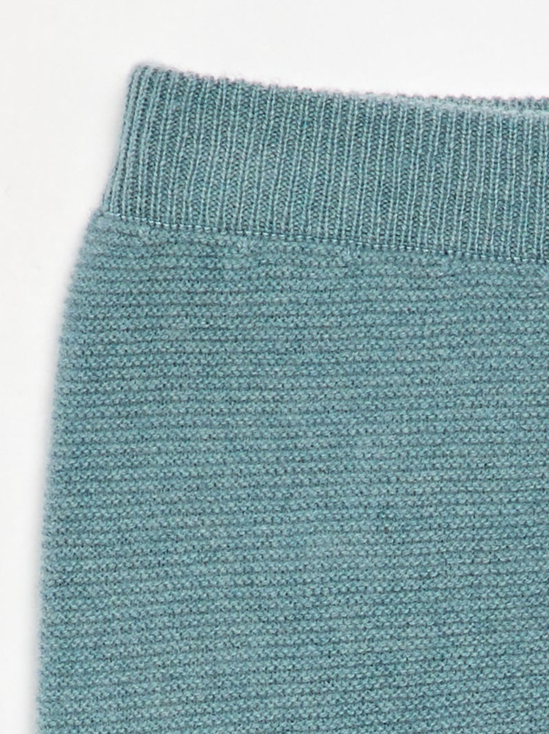 Broek van wol en kasjmier - premium Blauw - Kiabi