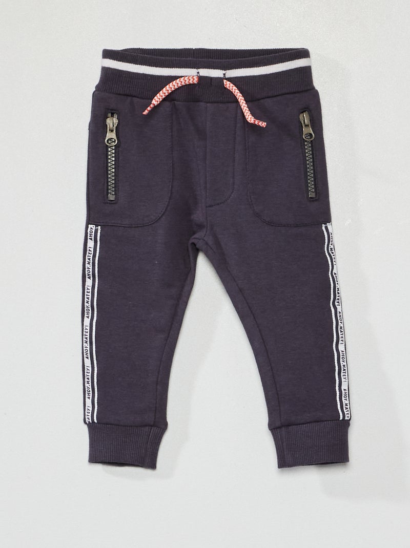 Broekje van joggingstof BLAUW - Kiabi
