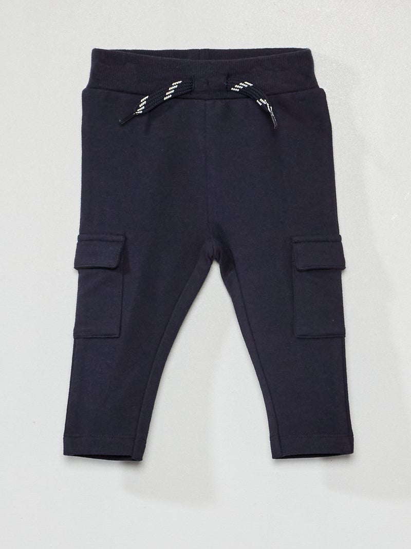 Broekje van joggingstof BLAUW - Kiabi