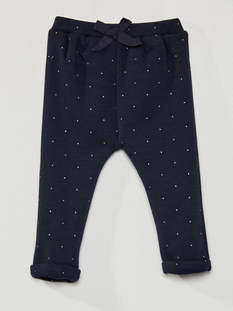 Broekje van joggingstof BLAUW - Kiabi