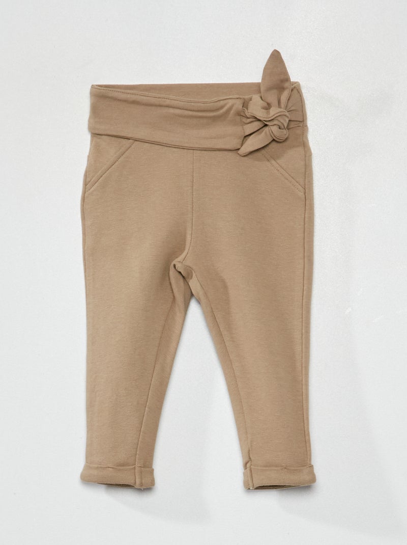 Broekje van joggingstof KAKI - Kiabi