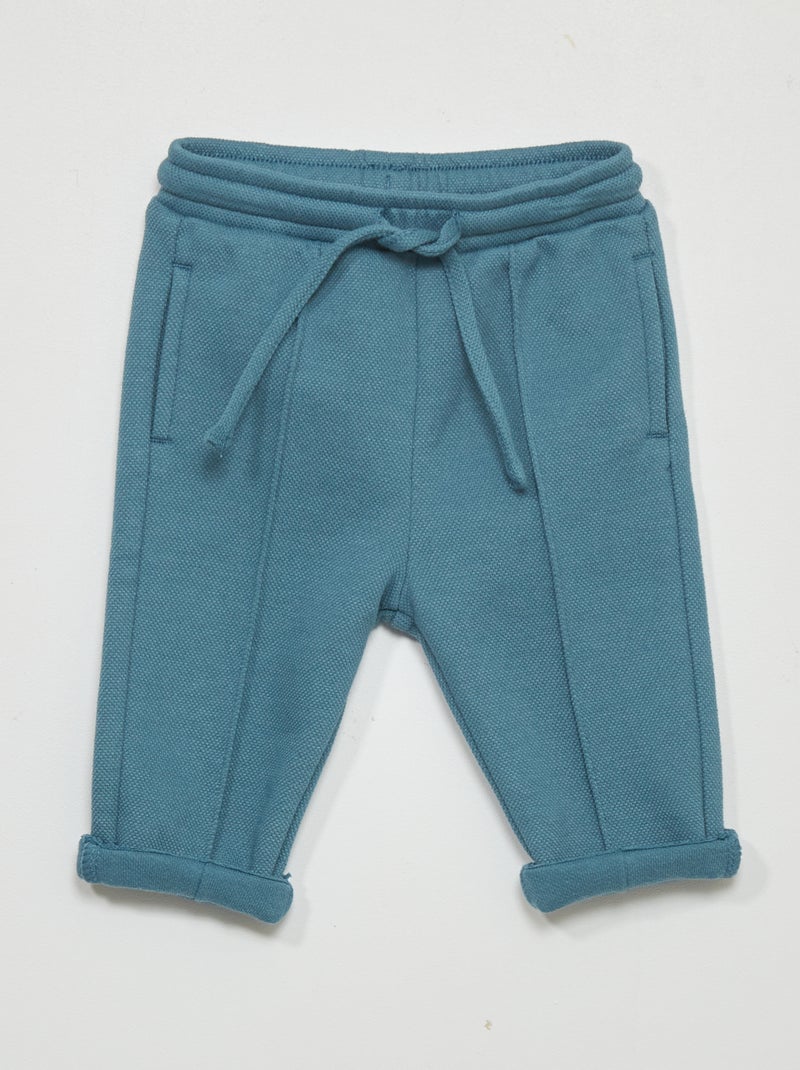 Broekje van piquétricot donkerblauw - Kiabi