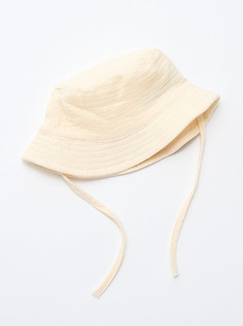 Bucket hat van katoengaas - Kiabi