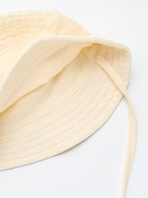 Bucket hat van katoengaas - Kiabi