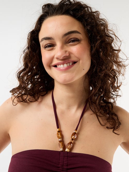 Bustiertop met halterhals - Kiabi