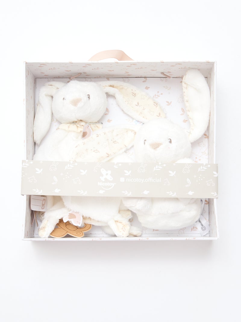 Cadeausetje - Knuffelkonijn Wit - Kiabi