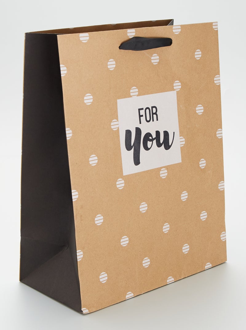 Cadeautasje 'For you' BRUIN - Kiabi