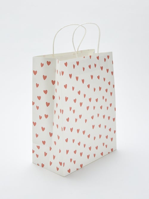 Cadeautasje met hartjesprint - Kiabi