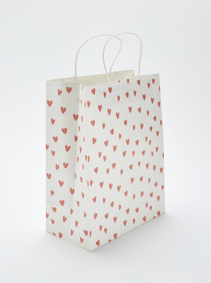 Cadeautasje met hartjesprint ROSE - Kiabi