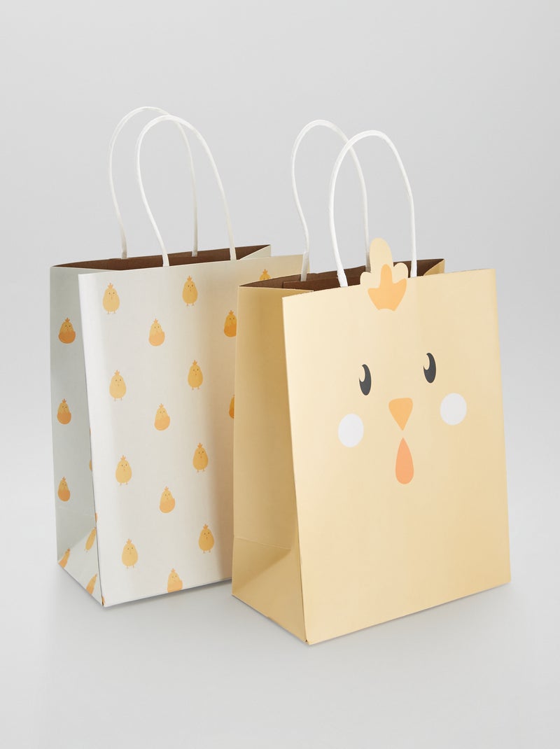 Cadeautasje van gerecycleerd papier GEEL - Kiabi