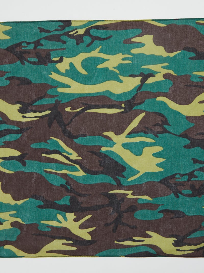 Camouflage bandana kaki - Kiabi