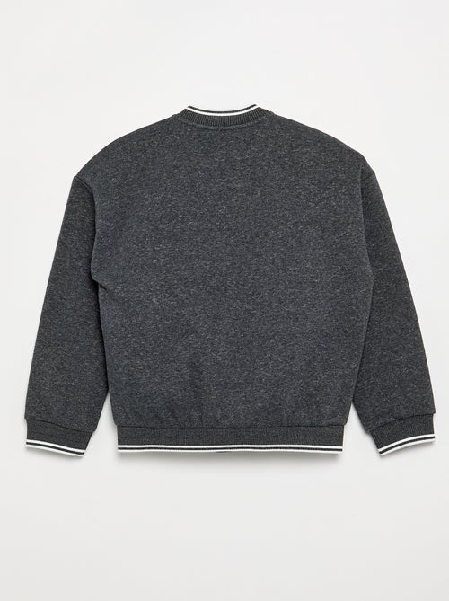 Campusstijl sweater - gemakkelijk aan te trekken collectie - Kiabi