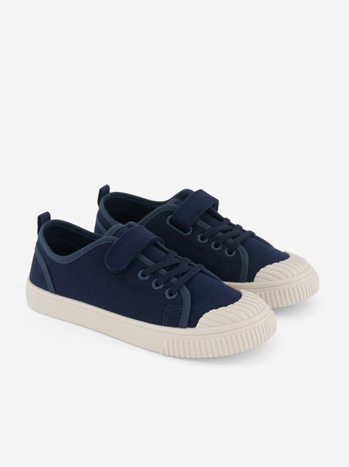 Canvas sneakers met klittenband - Kiabi