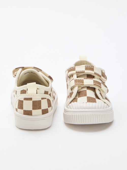Canvas sneakers met klittenband - Kiabi