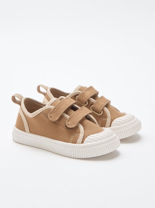 Canvas sneakers met klittenband - Kiabi