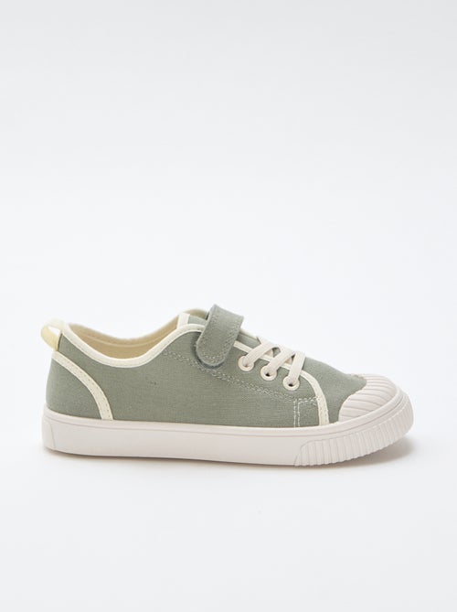 Canvas sneakers met klittenband - Kiabi