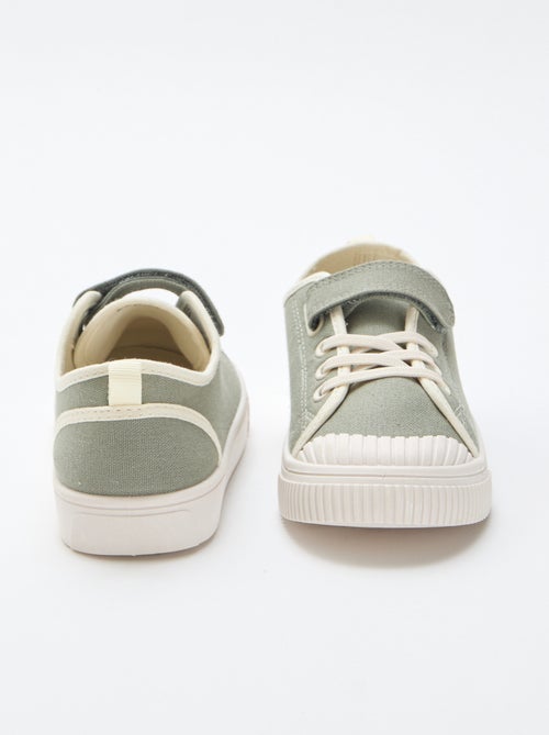 Canvas sneakers met klittenband - Kiabi