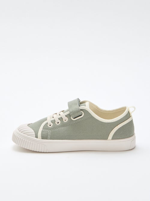 Canvas sneakers met klittenband - Kiabi
