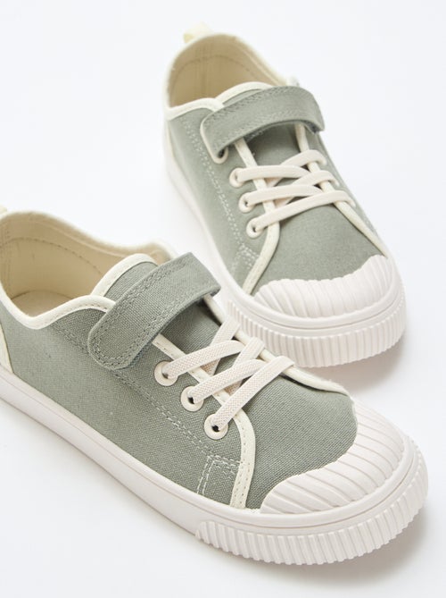 Canvas sneakers met klittenband - Kiabi