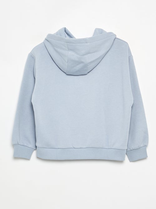 Capuchonsweater aan beide zijden bedrukt - Kiabi Capuchonsweater aan beide zijden bedrukt - Kiabi
