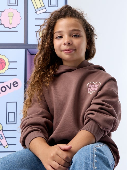 Capuchonsweater aan beide zijden bedrukt - Kiabi Capuchonsweater aan beide zijden bedrukt - Kiabi